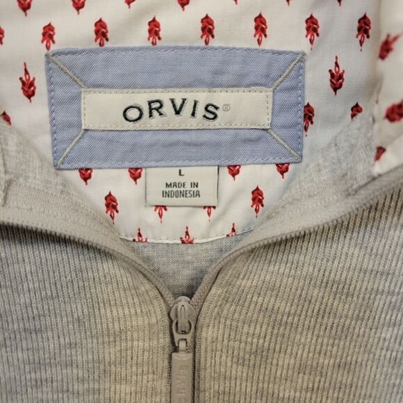 Orvis Women's Long Sleeve Pullover Shirt Size Large, gray Pre-owned - Picture 3 of 7
